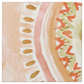 秋のスパイスの曼荼羅の考え方の水彩画 ファブリック (クローズアップ)