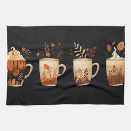 秋のスパイスラテキッチンタオル キッチンタオル