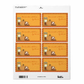 秋のスパイスラベル ラベル (フルシート)