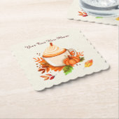 秋のスパイス ペーパーコースター (アングル)