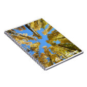 秋のスパイラル写真ノート ノートブック (右側)