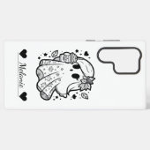 秋のスピリットガーリー:幽霊とカボチャのスパイス SAMSUNG GALAXYケース (裏面横)