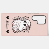 秋のスピリットガーリー:幽霊とカボチャのスパイス SAMSUNG GALAXYケース (裏面横)