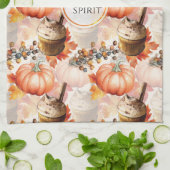 秋のスピリットコージーウォーターカラーパターン キッチンタオル (折り畳み)