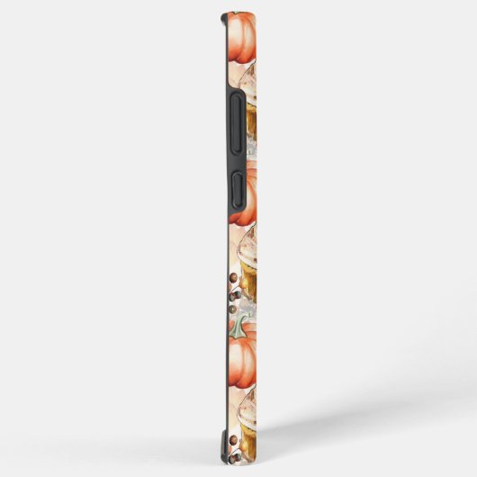 秋のスピリットコージーウォーターカラーパターン SAMSUNG GALAXYケース (右側面)