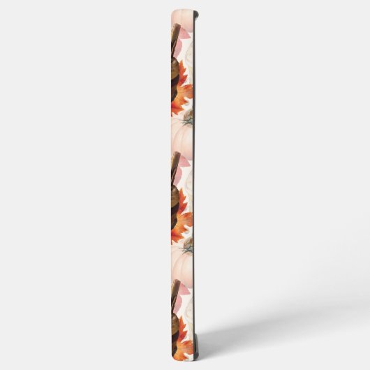 秋のスピリットコージーウォーターカラーパターン SAMSUNG GALAXYケース (左側面)