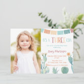 秋のスリーエスタガール3rd誕生日パーティー写真 招待状 (スタンド正面)