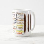 秋のスープ(茶)マグカップ コーヒーマグカップ (正面右)
