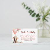 秋のゾウの風船男の赤ちゃんの予約の依頼 エンクロージャーカード (スタンド正面)