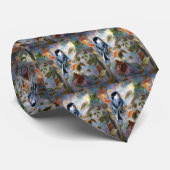 秋のタイの《鳥》アメリカゴガラ ネクタイ (ロール)