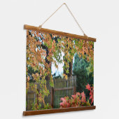 秋のタイムリーフカラー 吊り下げ型タペストリー (傾斜あり)