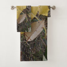 秋のタオルセットの優雅さ