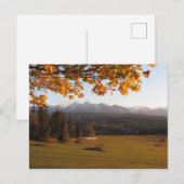 秋のタトラのサンセットポスター ポストカード (正面/裏面)