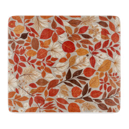 秋のタペストリー カッティングボード