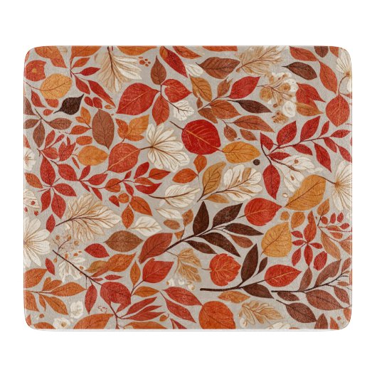 秋のタペストリー カッティングボード (正面)