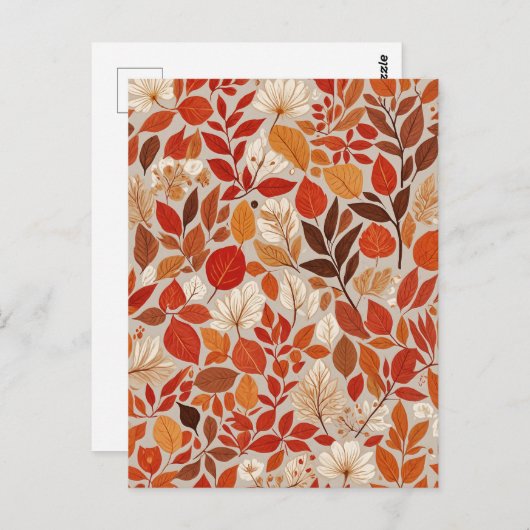 秋のタペストリー ポストカード (正面/裏面)