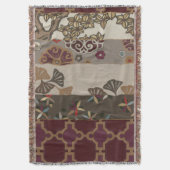 秋のタペストリーII スローブランケット (正面縦)