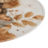 秋のダシュンドッグスカボチャ カッティングボード (角)