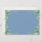 秋のダスティブルーパンプキン1st誕生日の写真 招待状 (裏面)