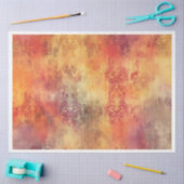 秋のダマスクの背景 薄葉紙 (クラフト)