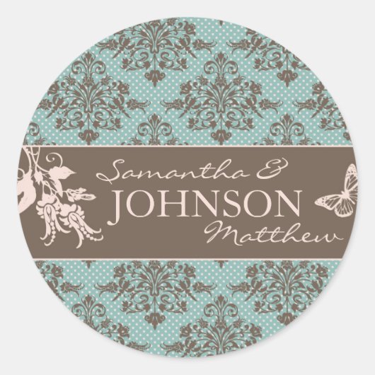 秋のダマスクシール ラウンドシール (正面)