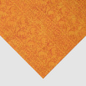 秋のダマスク織のオレンジ 薄葉紙 (詳細)