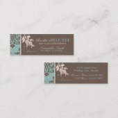 秋のダマスク織の細い名刺2 スキニー名刺 (正面/裏面)