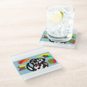 秋のダルマチア ガラスコースター (アングル)