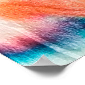 秋のダーティアートグラフィティ。絞り染め絞。ボルド ポスター (角)