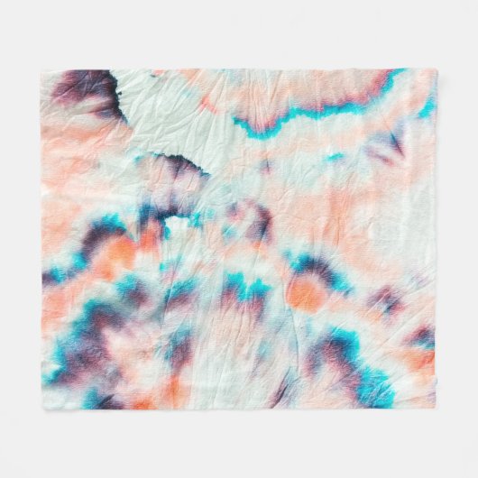 秋のダーティーアート落書き。絞り染め志堀。ボルド フリースブランケット (正面(横))