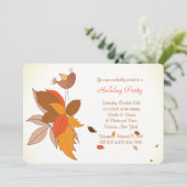 秋のチキーパーティー招待状 招待状 (スタンド正面)