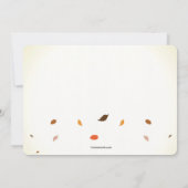 秋のチキーパーティー招待状 招待状 (裏面)