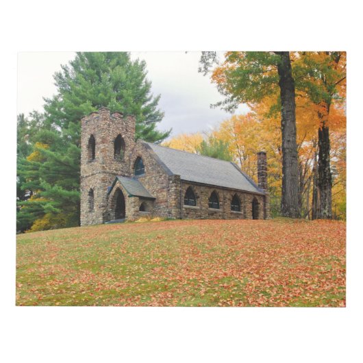 秋のチャペル ノートパッド (正面)