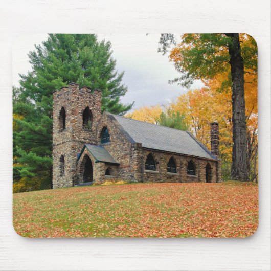 秋のチャペル マウスパッド (正面)