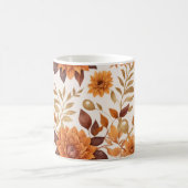 秋のチャームとロビンズアンドフローラエレガンス コーヒーマグカップ (中央)