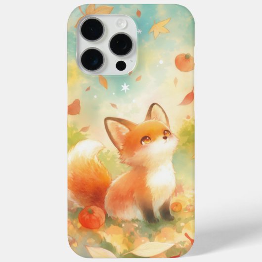 秋のチャームと狐 Case-Mate iPhoneケース (裏面)