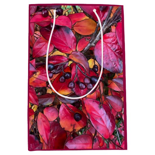 秋のチョケチェリーミディアム抱き枕 ミディアムペーパーバッグ (正面)