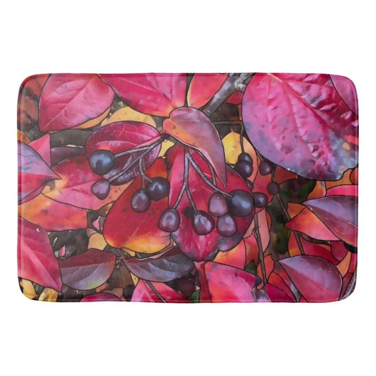 秋のチョケチェリー – 大浴場マット バスマット (正面)