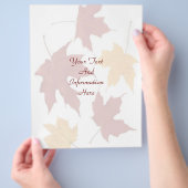 秋のチラシ チラシ (手)