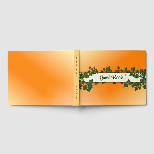 秋のツル ゲストブック (全面)