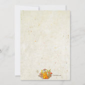 秋のティーへのご招待 招待状 (裏面)