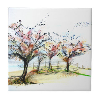 秋のティーズ&バード タイル