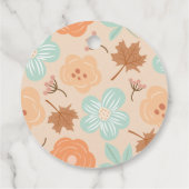 秋のティーパーティー ブライダルシャワーのギフトタグ フェイバータグ (裏面)