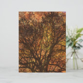 秋のテクスチャ素朴ツリースクラップブック作り (スタンド正面)