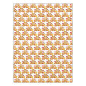 秋のテディベアとキノコのワンダーランド テーブルクロス (正面)