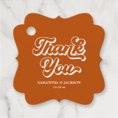 秋のテラコッタレトロ 70年代 ボヘミアンワディング フェイバータグ (正面)