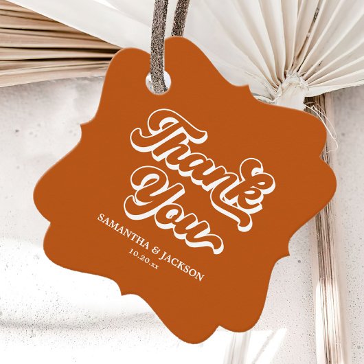 秋のテラコッタレトロ 70年代 ボヘミアンワディング フェイバータグ