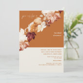 秋のテラコッタ ブライダルシャワー 招待状 (スタンド正面)