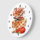 秋のテーブルの柱時計 ラージ壁時計 (傾斜)