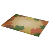 秋のテーマガラス板 カッティングボード (角)